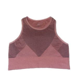Tahari Sport- Blush Pink Crop Top Sports bra- New without Tags